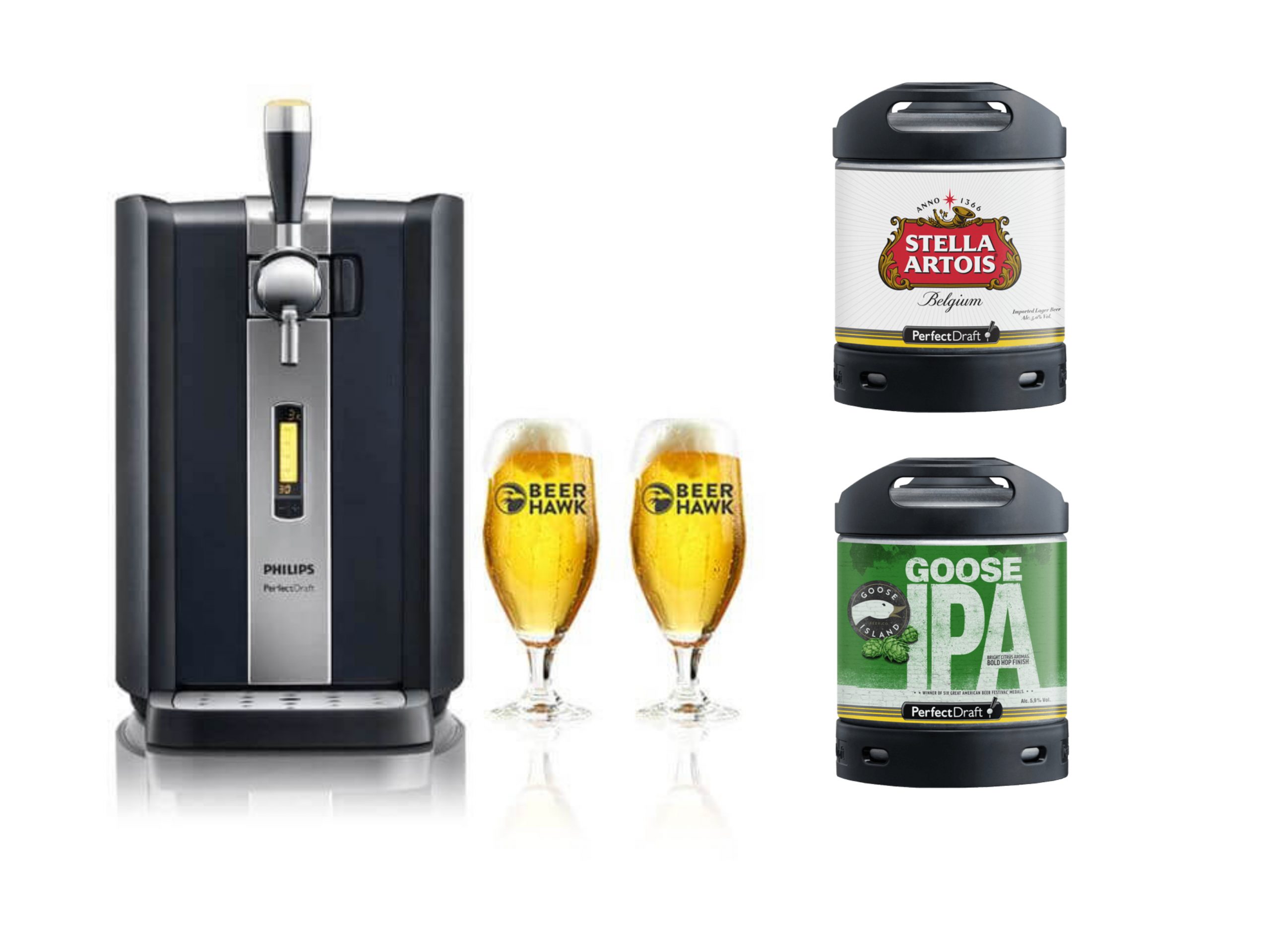 Philips Perfectdraft Glass And Keg Bundle Drawn Bounty