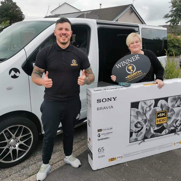 Won the Sony Bravia 65″ TV