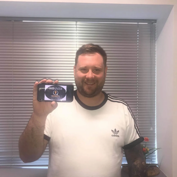 Won the Flymo Robotic Lawnmower and took the £400 Cash alternative