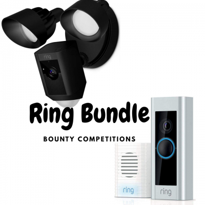 Ring Doorbell & Floodlight Security Cam Bundle