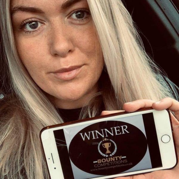 Won £500 cash on the Bounty Voucher Wheel