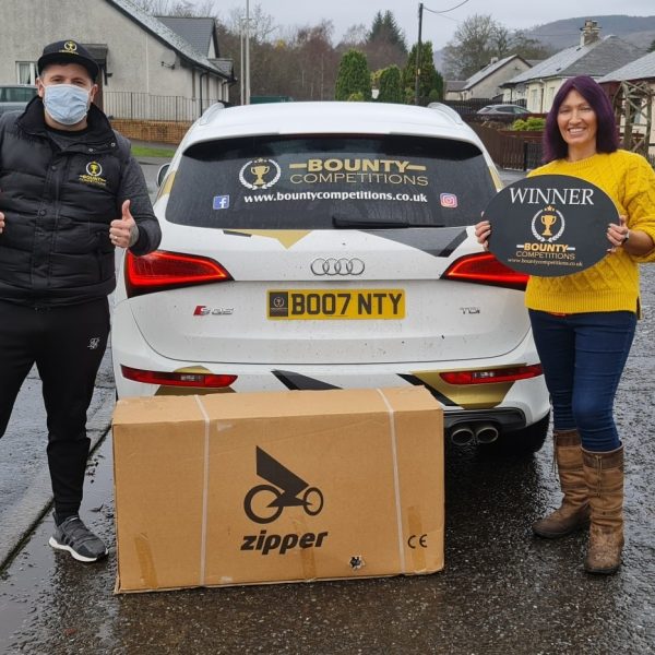 Won the Kids Zipper 50cc Bike