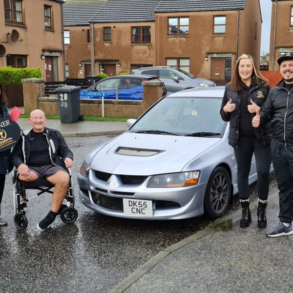 Won the Mitsubishi Evo MRFQ 320