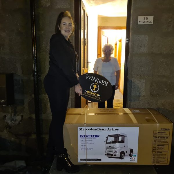 Won the official kids Mercedes-Benz Truck Ride On