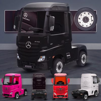24V Mercedes Actros Truck/Lorry Black