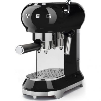SMEG ECF01BLUK Coffee Machine - Black