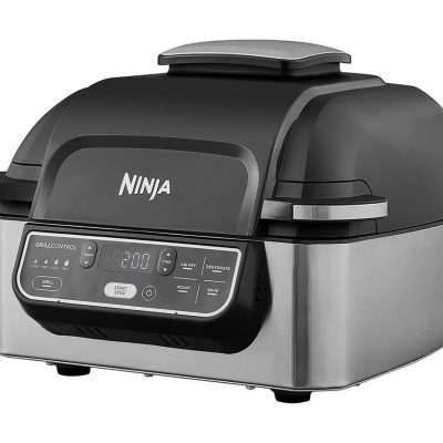 NINJA Foodi AG301UK Health Grill & Air Fryer - Black & Brushed Steel