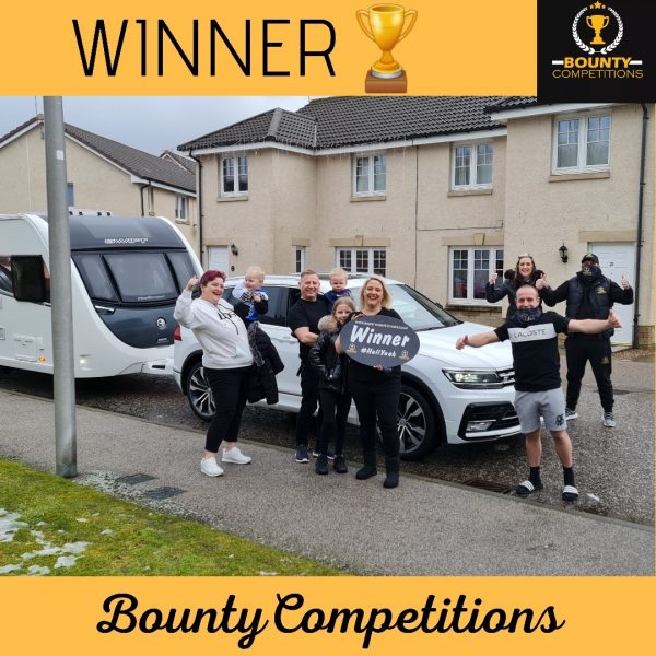 Won a 2016 VW Tiguan & 2019 Swift Challenger Caravan