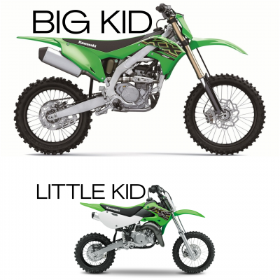 Big kid , Little kid (2021 Kawasaki KX 250 & KX65)