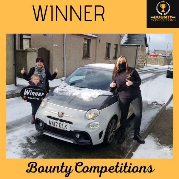 Won a Fiat 500 Abarth