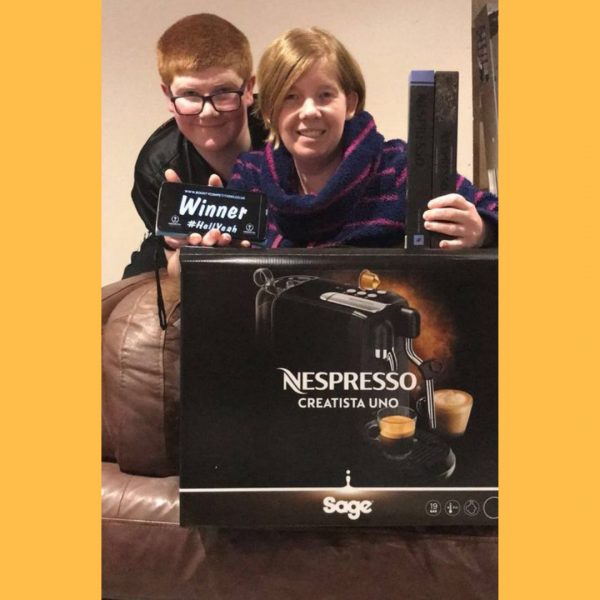 Won the Nespresso Creatista Coffee Machine & Pod Pack