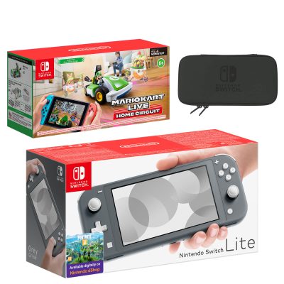 **3 WINNERS** Nintendo Switch Lite (Grey) Mario Kart Live: Home Circuit - Luigi Set Pack #2 (DRAWN 27.03.21)