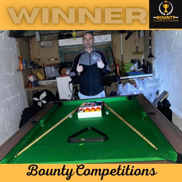 Won a Customised Cool Table by Mad Mac Pool & Snooker Services MLM