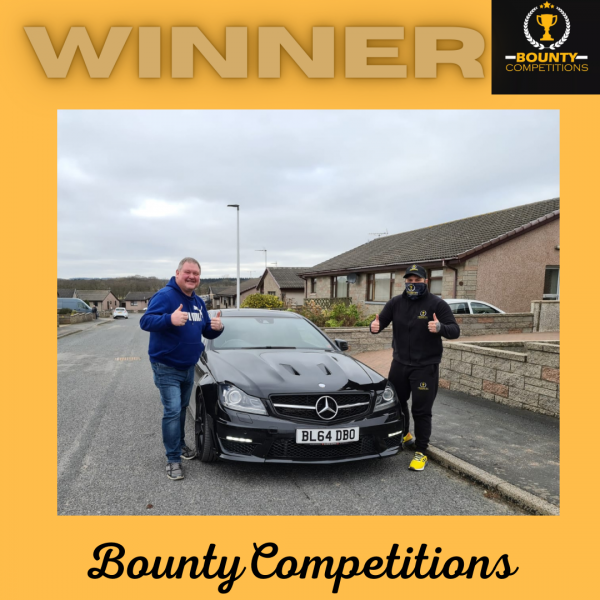 Won a Mercedes Benz C63 Edition 507,6.3 V8 DCT