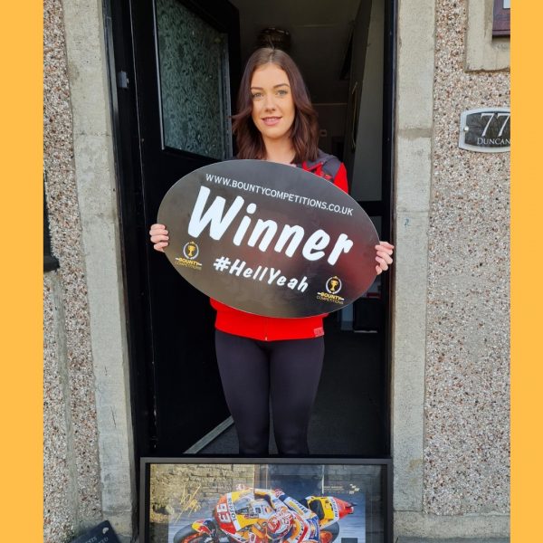 Won the Marc Marquez, World Moto GP Champion Framed with Signature & Chain Piece