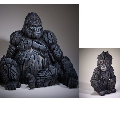 Edge Sculptures - Gorilla and Baby Gorilla