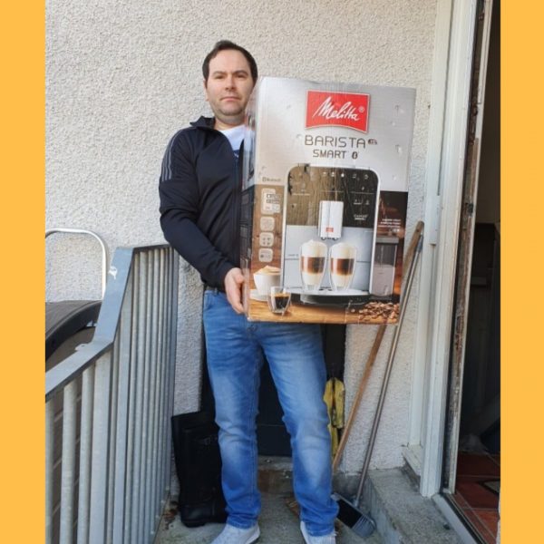 Won a MELITTA Barista T Smart Bean to Cup Coffee Machine AND a £500 Amazon Voucher