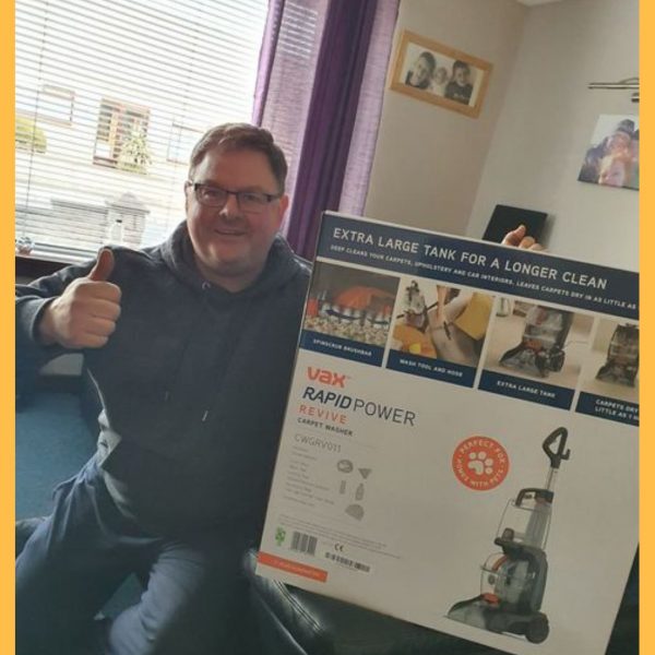 Won a Vax Upright Carpet Cleaner