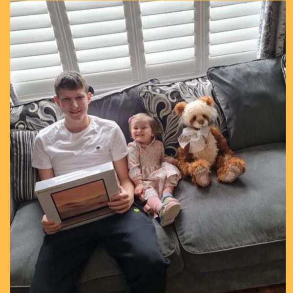 Won the Charlie Bear Collectable Rita AND a Microsoft Surface Laptop Go