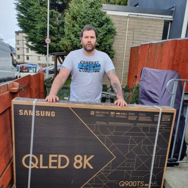 Won a  Samsung 65″ Smart 8K HDR QLED TV