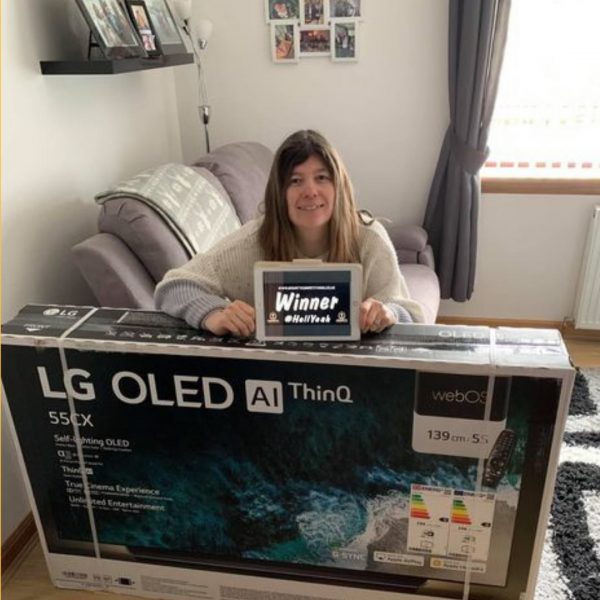 Won a LG 55″ Smart 4K TV & SL9YG Wireless Sound Bar Bundle