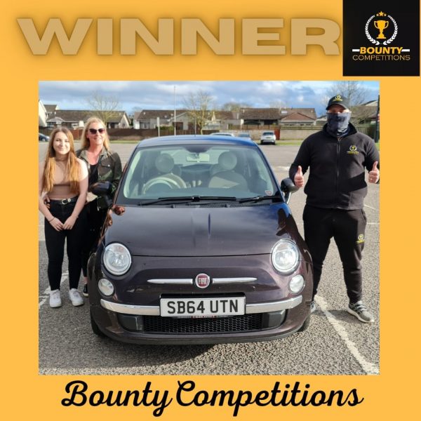 Won a Fiat 500 and £750 cash in a Free Giveaway
