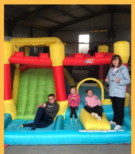 Won the Bebop Fortress Bouncy Castle and Water Slide Combo!!