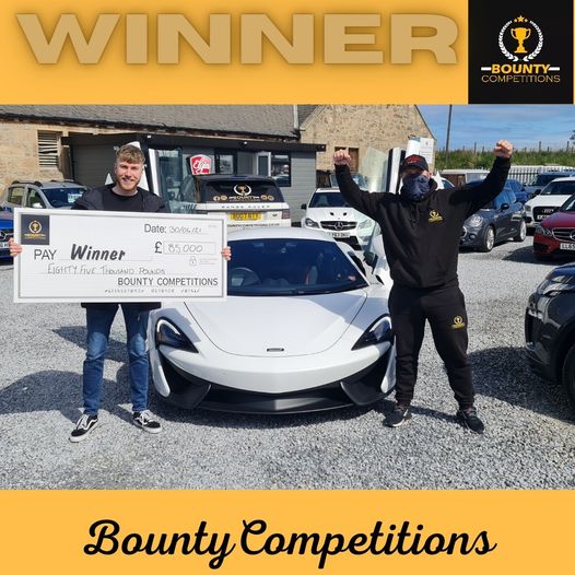 WON THE MCLAREN – TOOK £85K CASH ALTERNATIVE!!