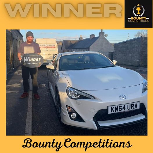 Won the stunning Toyota GT86 with only 4600 miles on the clock