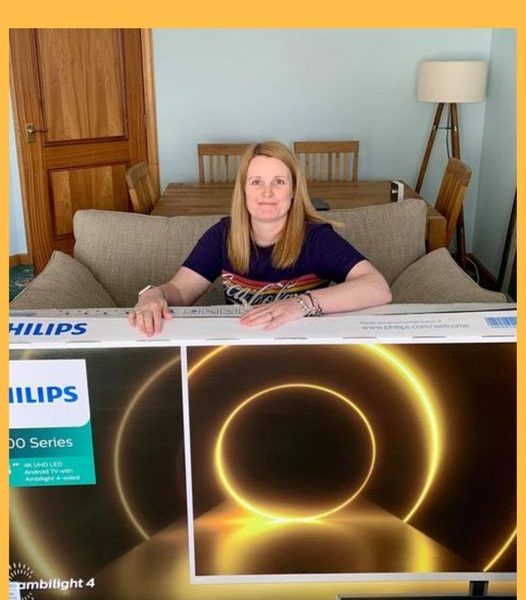 Won a 58″ Philips TV!