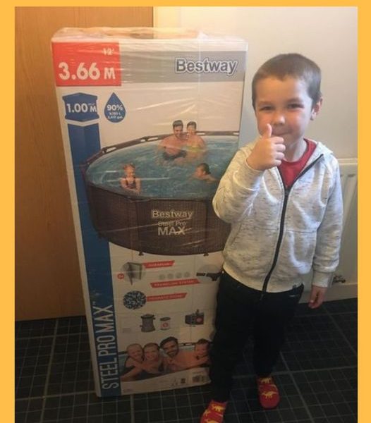 Won the Bestway Steel Pro Max Pool Set!