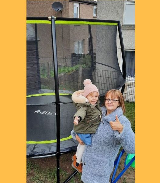 Won the Rebo 8FT Base Jump Trampoline With Halo II Enclosure!