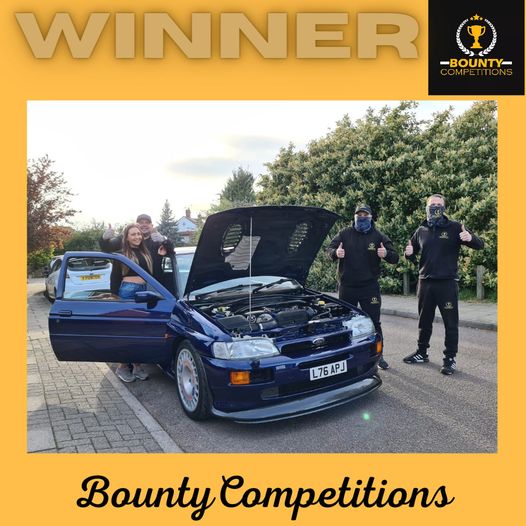 Won the Escort Cosworth 1993 (BT) in Pacifica Blue