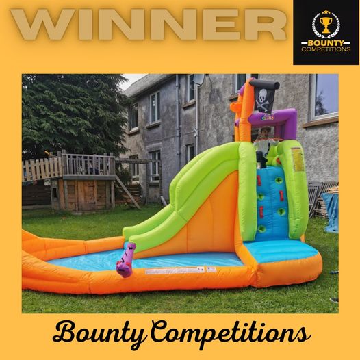 Won the Bebop Pirate Boat Inflatable Water Slide!!