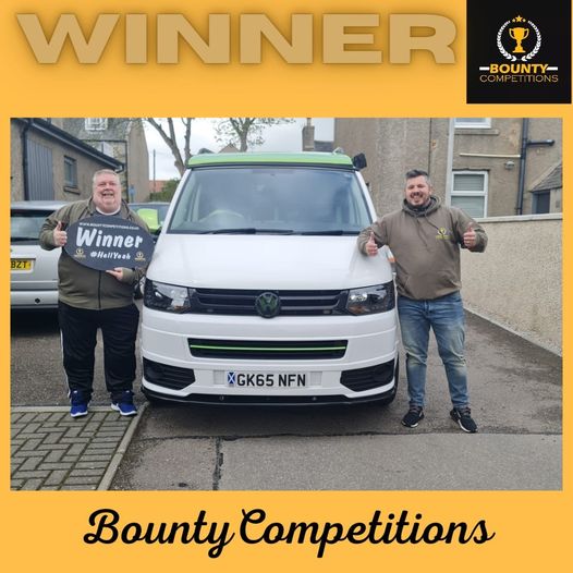 Won the sporty VW T6 pop top campervan!