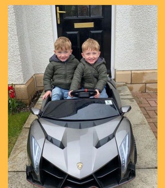 Won the Lamborghini Veneno Kids 2 Seater Ride On!!