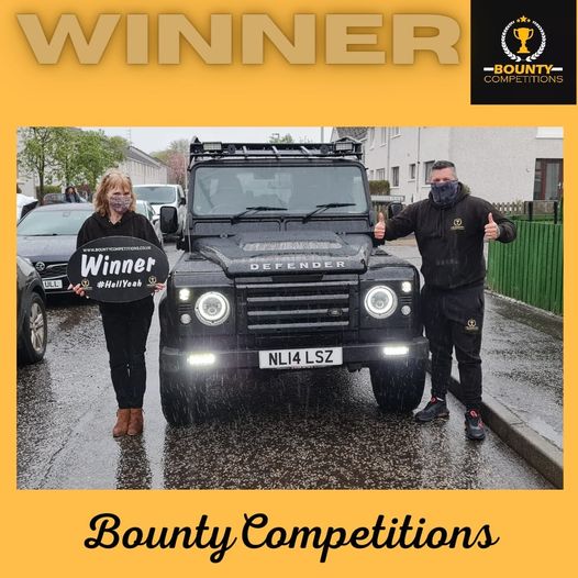 Won the Land Rover defender!!