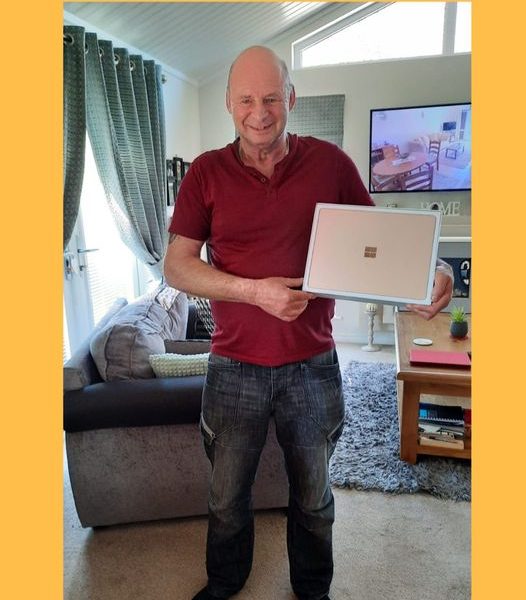 Won a Microsoft Surface Laptop Go!