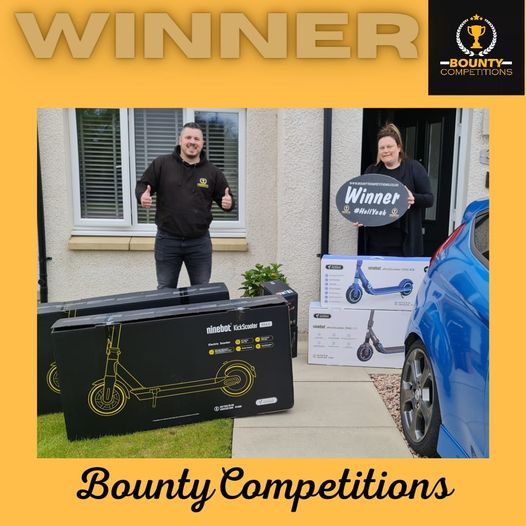 Won the family scooter bundle!!