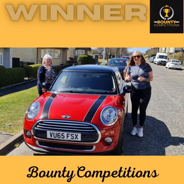 Won the beautiful mini Cooper