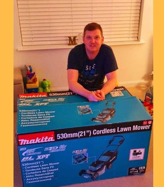 Won the Makita Lawn Mower!