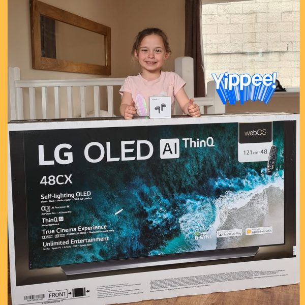 The 48″ LG TV & Wireless Bluetooth Earphones Bundle!!