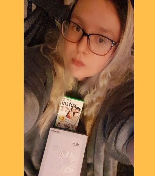 Won the INSTAX LiPlay Digital Instant Camera Bundle!!