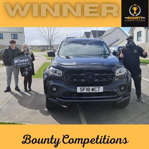 Won the monstrous Mercedes Benz X Class pickup!!