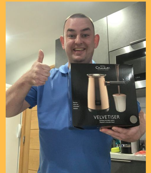 Won the Hot Chocolate Machine and Hot Chocolate Tubs!!