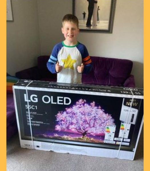 Won an LG C1 55 inch 4K Smart OLED TV!