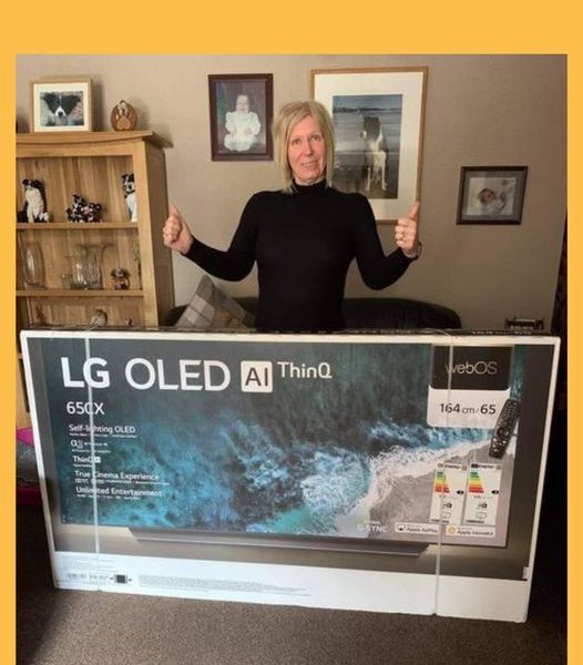 Won a 65″ LG TV!!