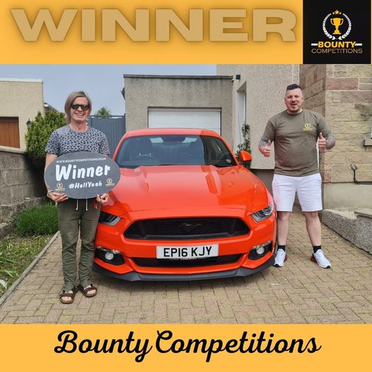 Won the incredible FORD Mustang 5.0 V8!!