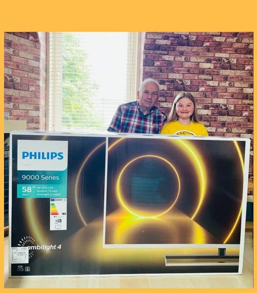 Won a 58″ Philips TV!!