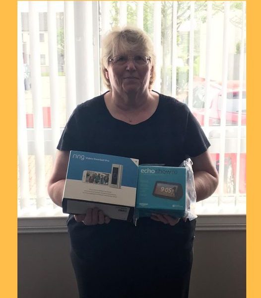 Won the RING Video Doorbell Pro & Black Amazon Echo Show 5 Bundle!!